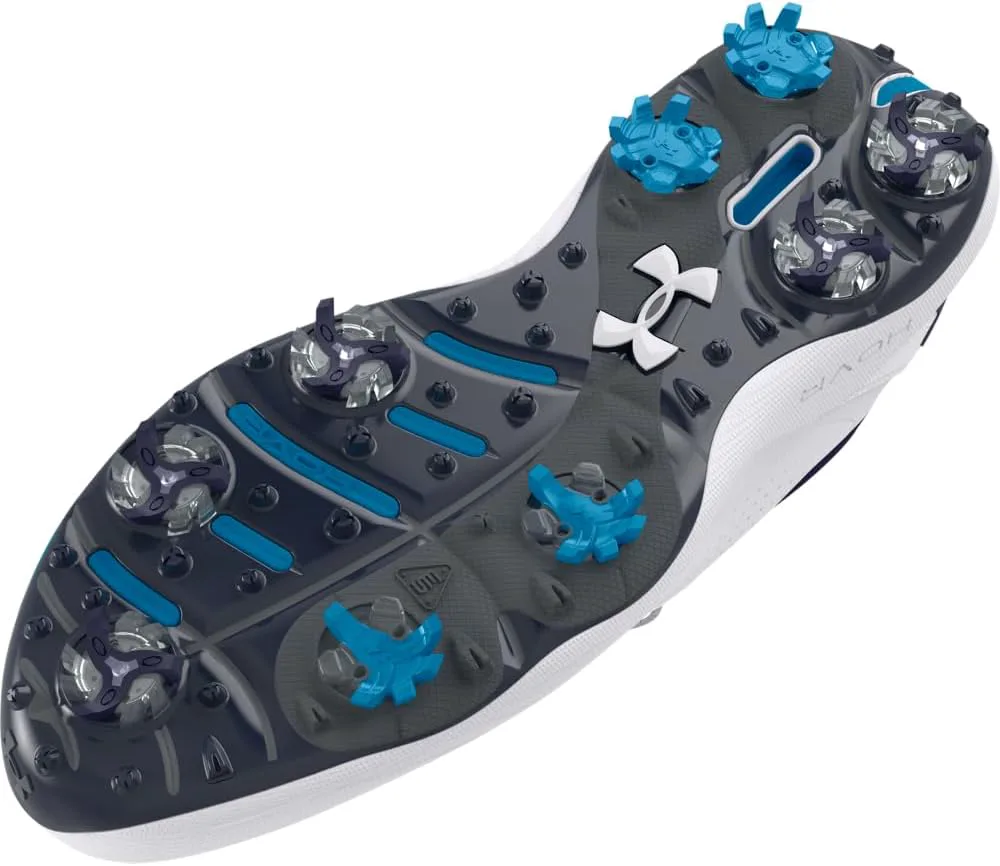 Мужские гольфтуфли Under Armour Drive Pro Wide, белый/синий — фото 3