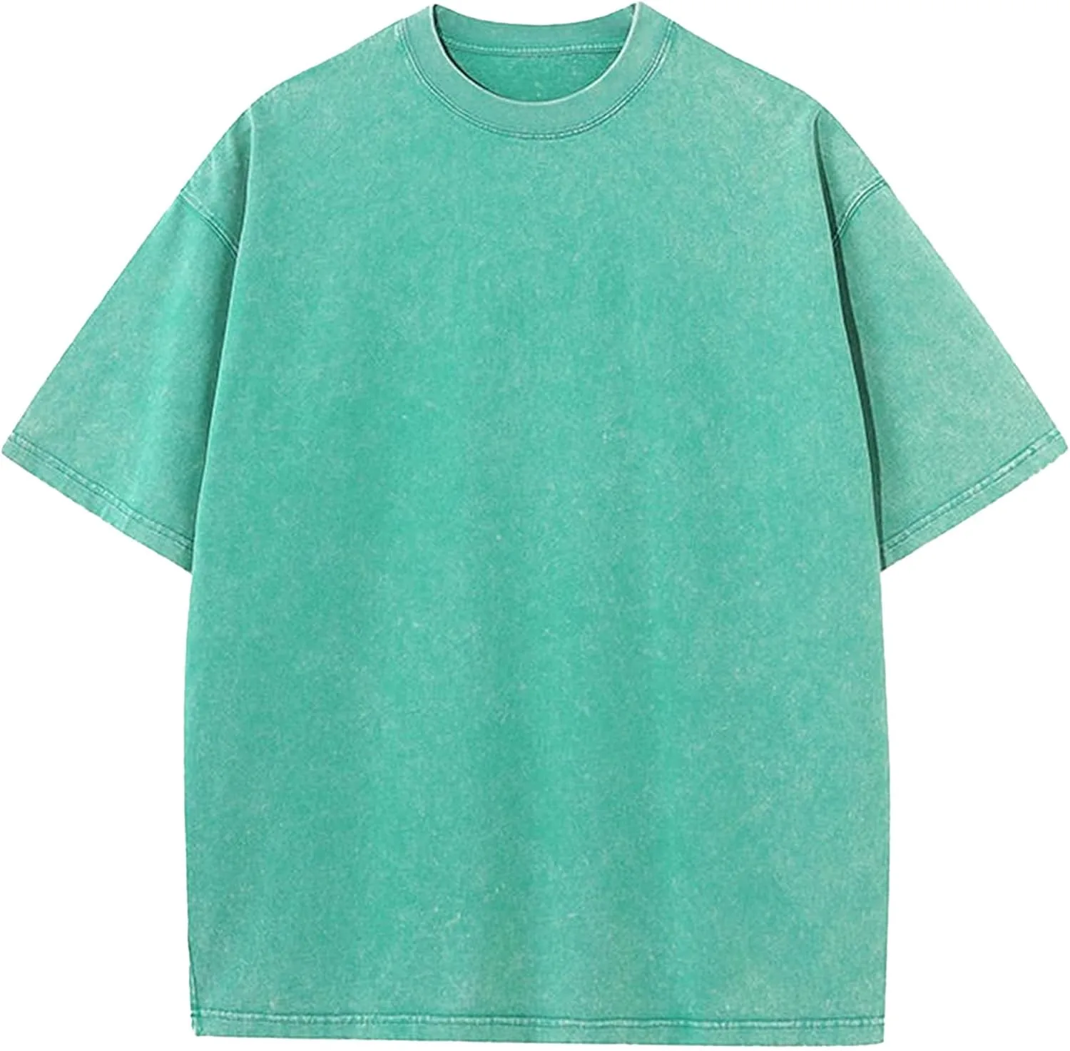 

Мужская футболка Cotton Basic Washed, свободный крой, короткий рукав, винтажный стиль Gsywaipei