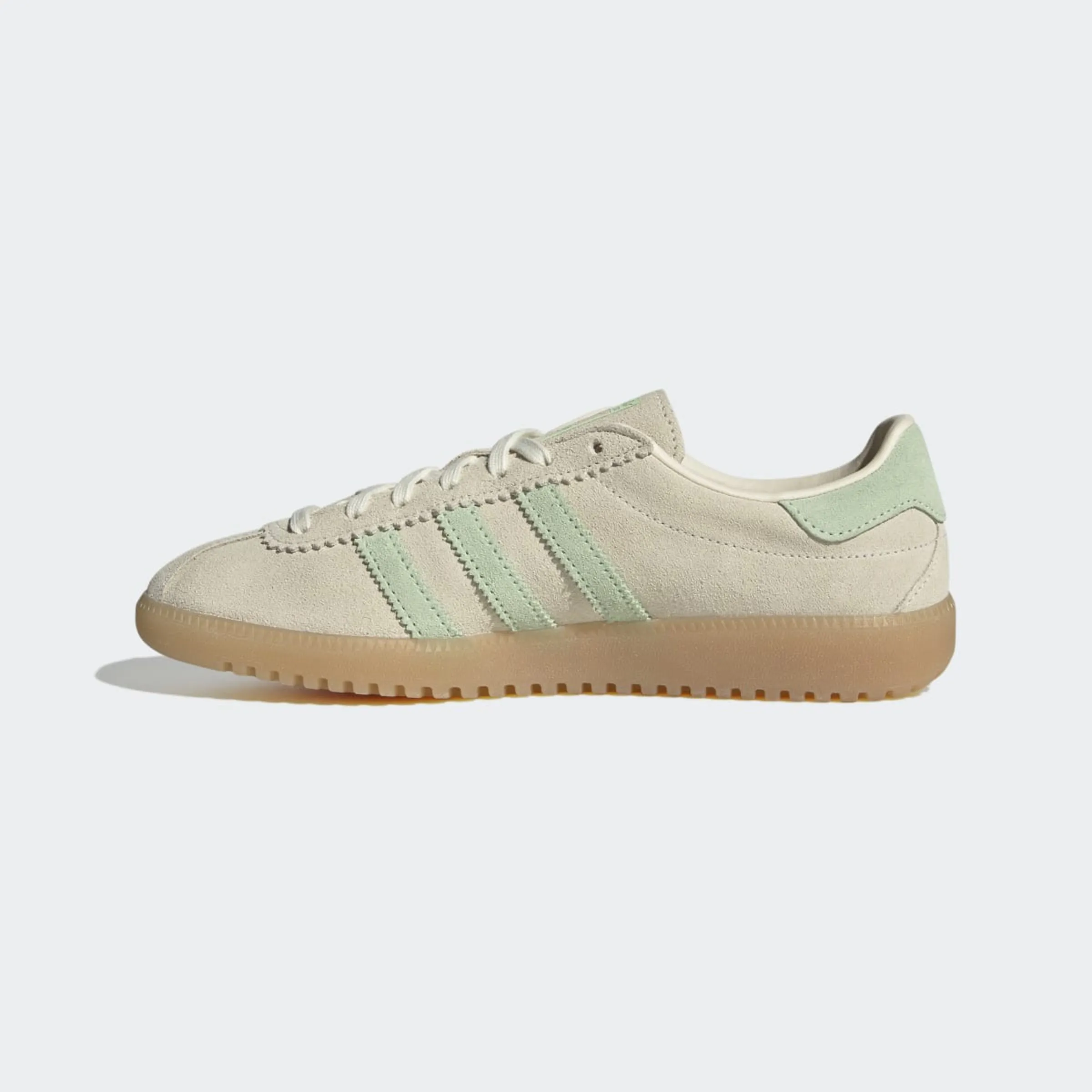 Женские повседневные кроссовки BMRD Adidas, серый/зеленый — фото 4