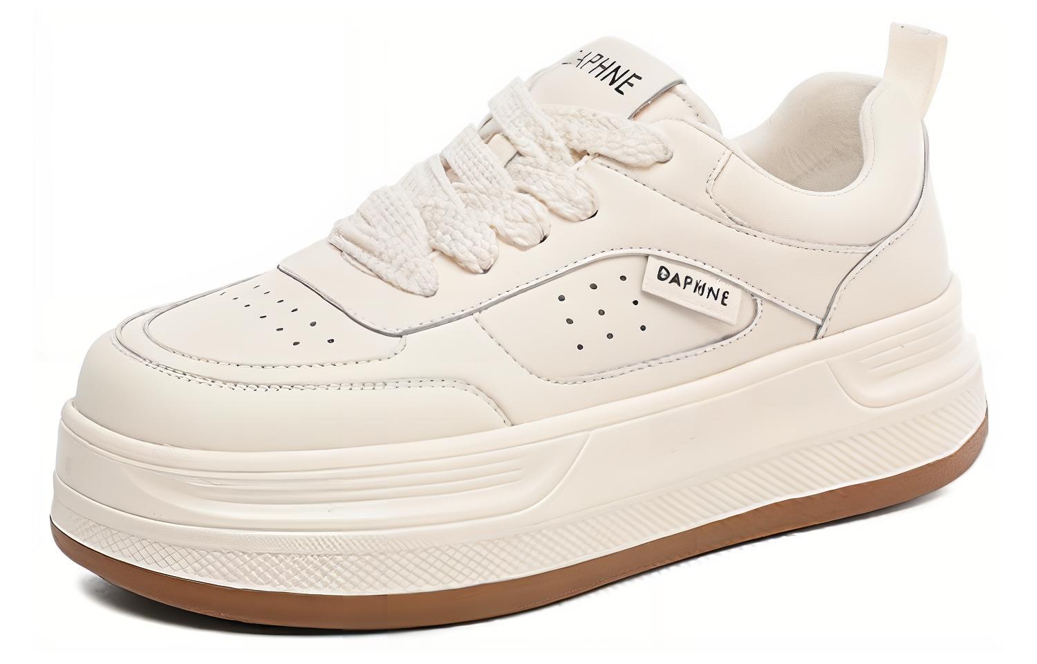 

Кеды DAPHNE Skateboard Shoes Women's Low-Top, бежевый/черный