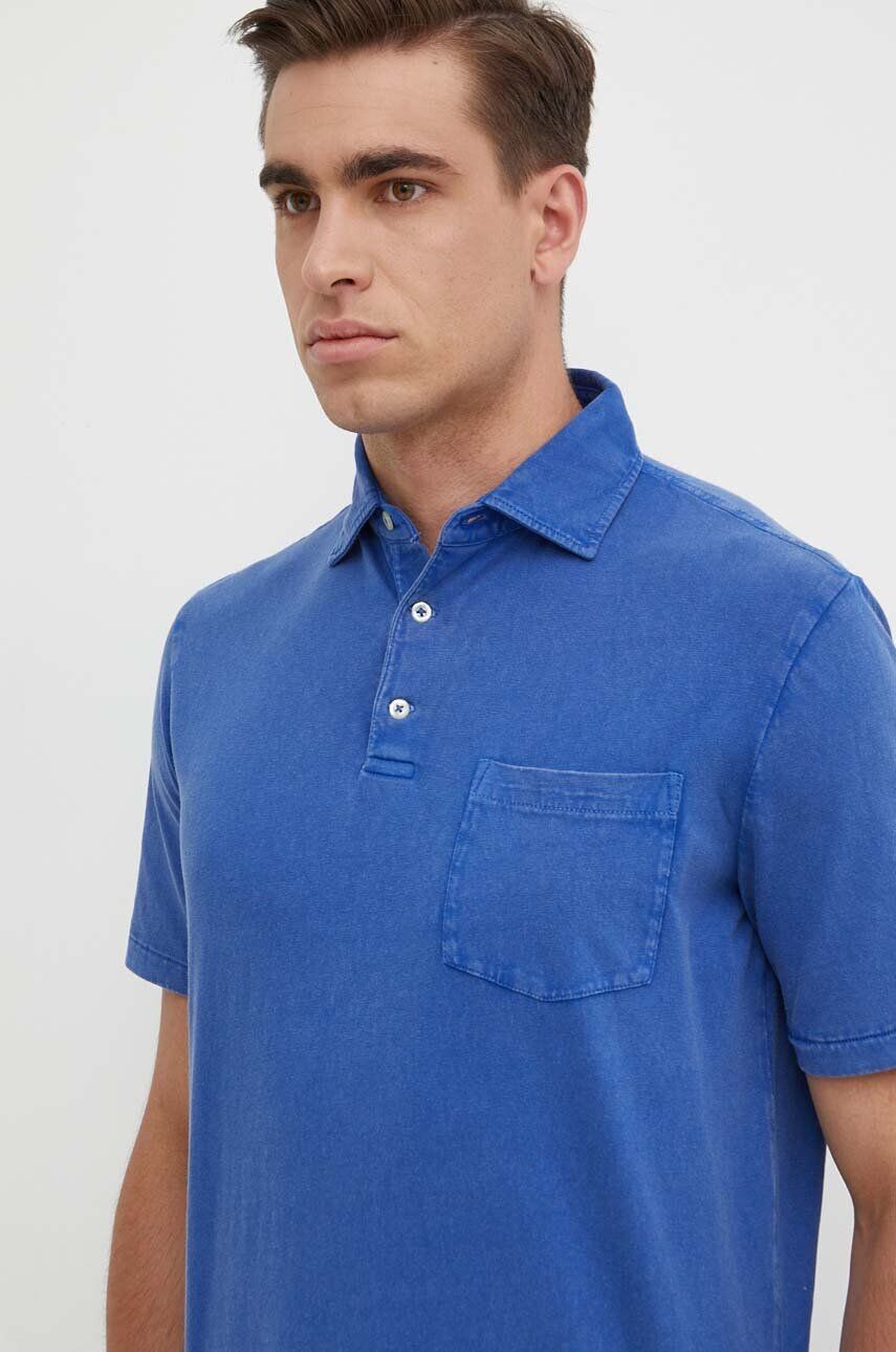 

Поло Polo Ralph Lauren с добавлением льна, синий
