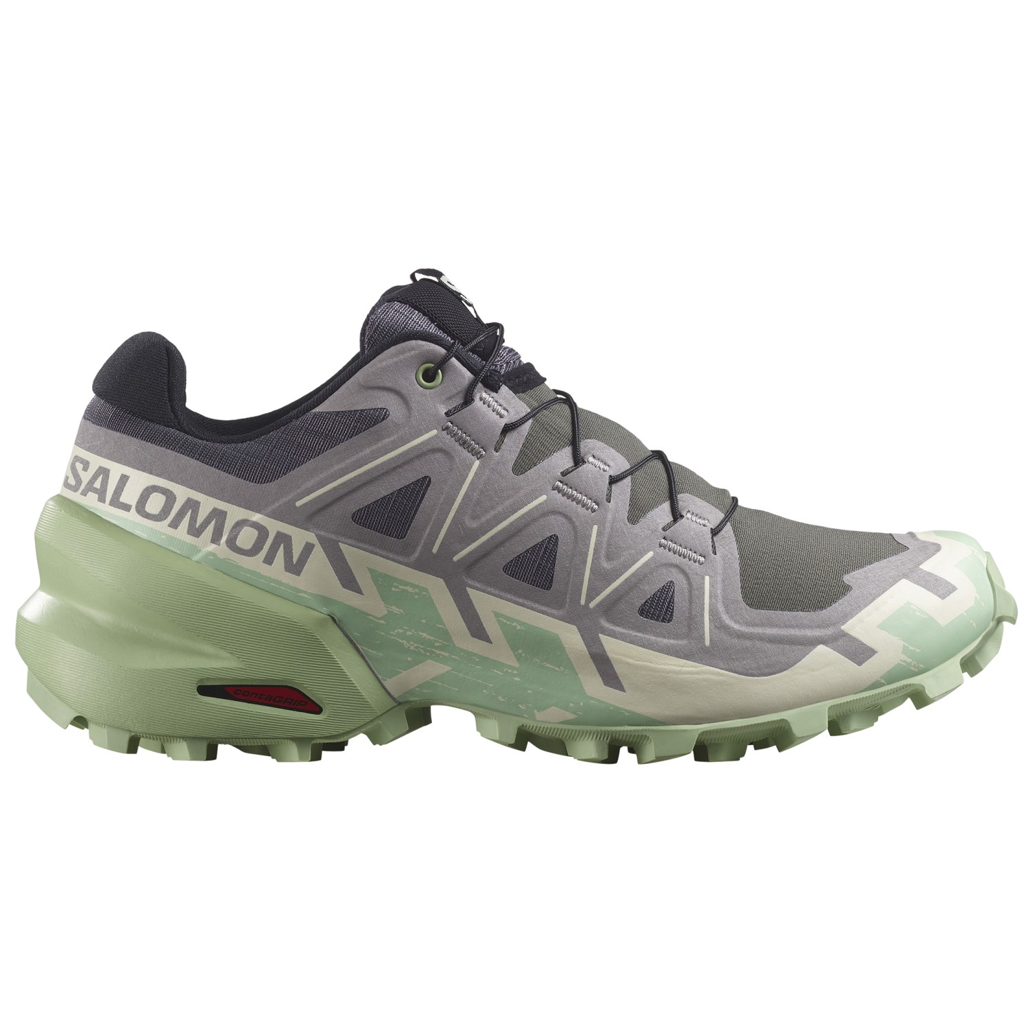 

Кроссовки для бега по пересеченной местности Salomon Speedcross 6, цвет Castlerock/Vanilla Ice/Smoke Green