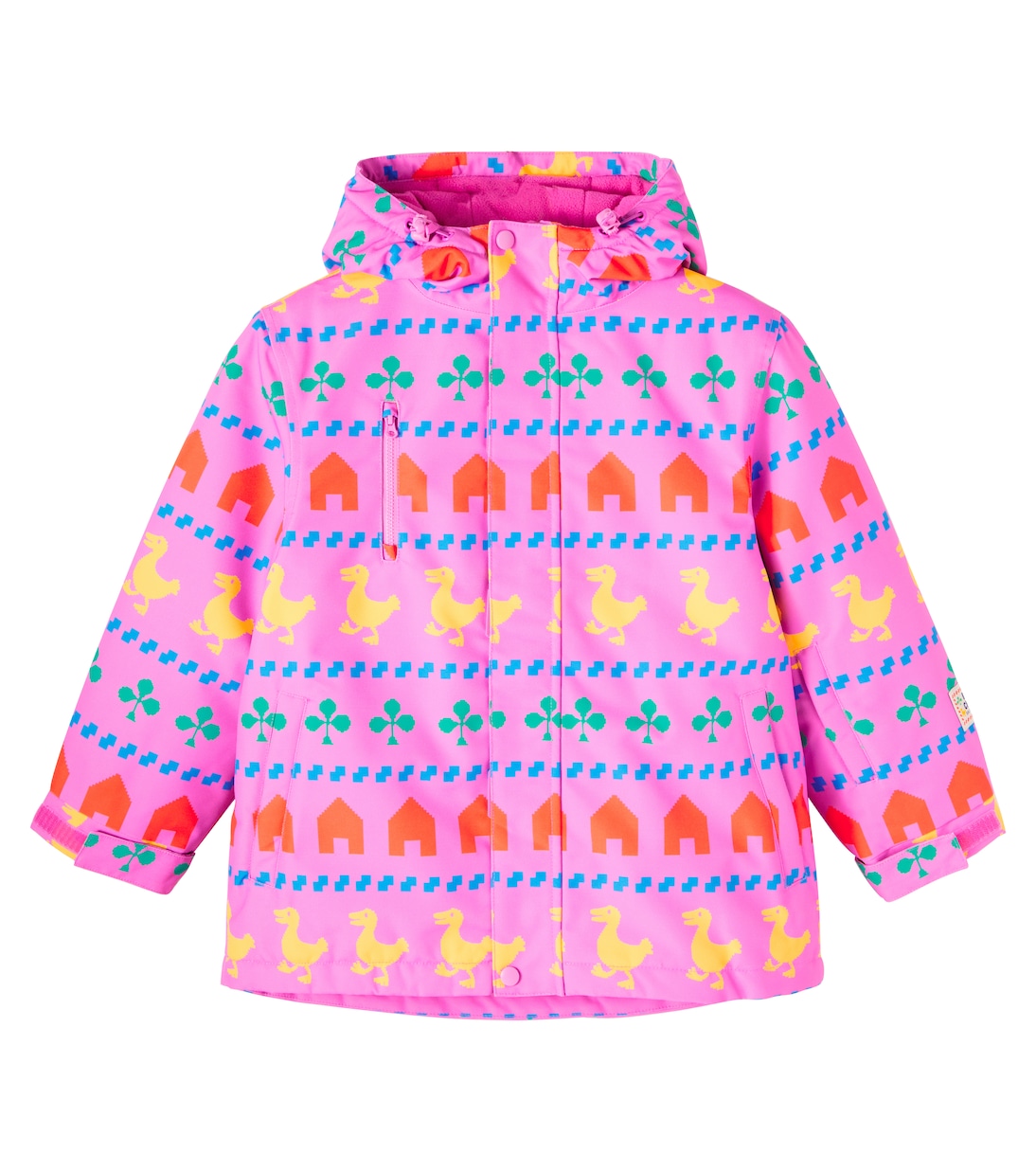 

Лыжная куртка с принтом Bobo Choses, фуксия