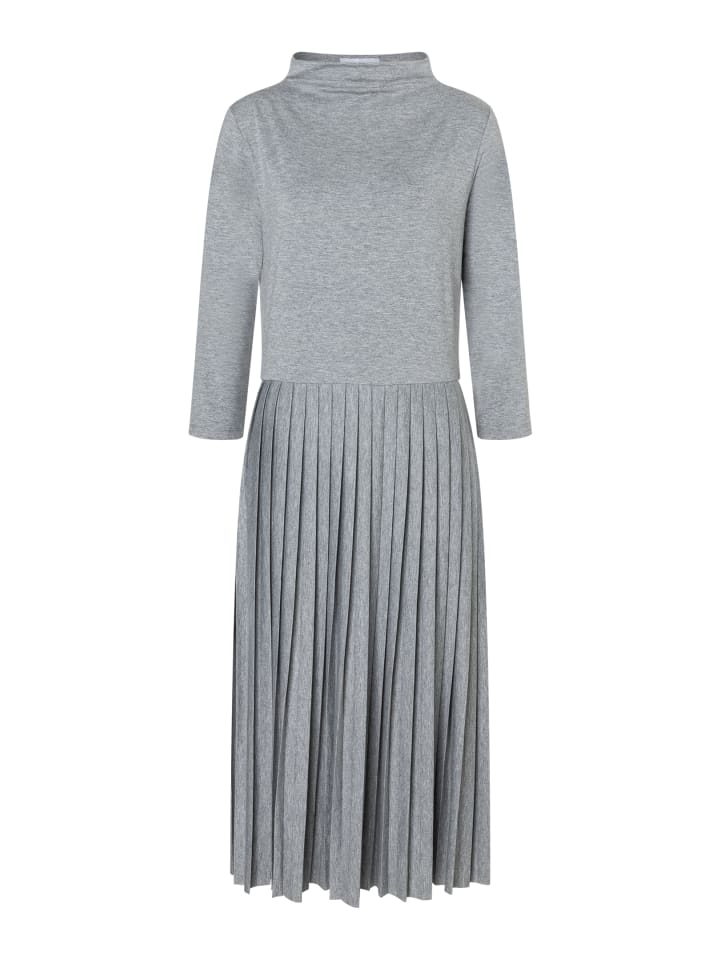 

Платье-комбинация миди-длины, плиссированное, теплого серого меланжа More & More