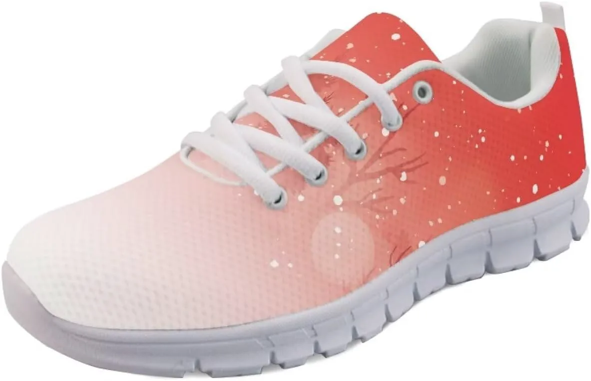 

AmzPrint Мужские спортивные туфли-слипоны для походов и прогулок, белая подошва, кроссовки для бега по дороге, размер 6.5-13.5 US