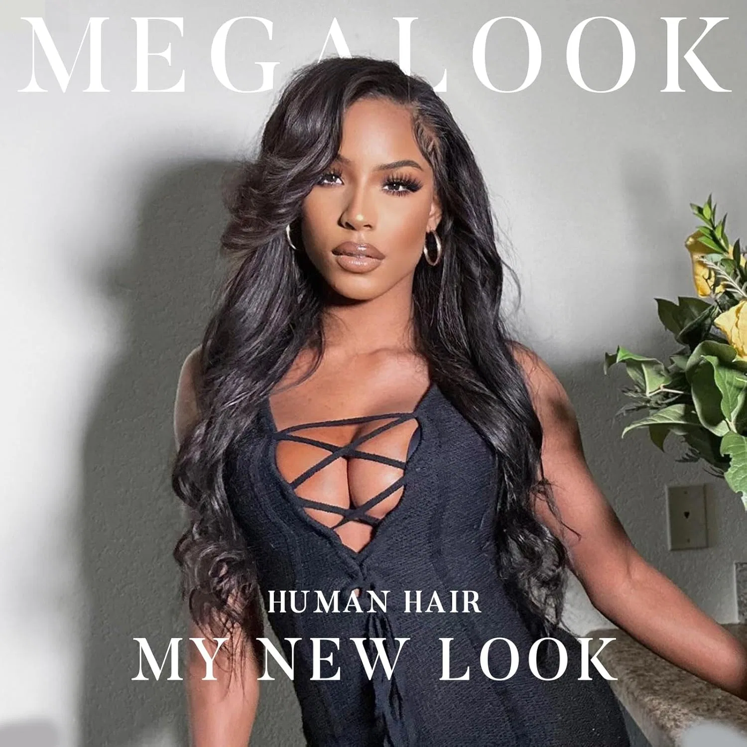 Парик из натуральных волос «Body Wave Lace Front» 28 дюймов от MEGALOOK Megalook, 13X4 Body Wave Wig — фото 4