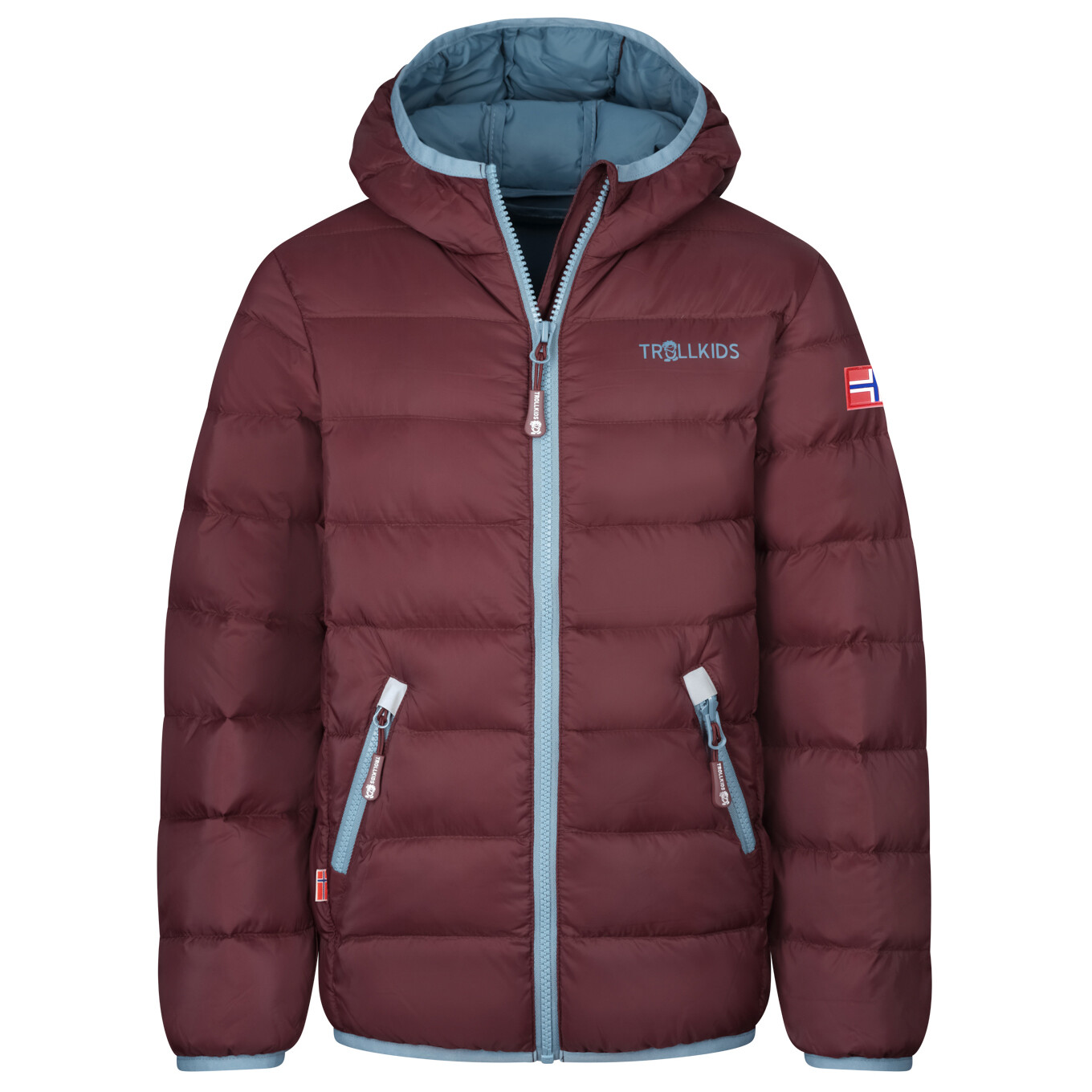 

Пуховик Trollkids Kid's Dovrefjell, цвет Chestnut/Steel Blue