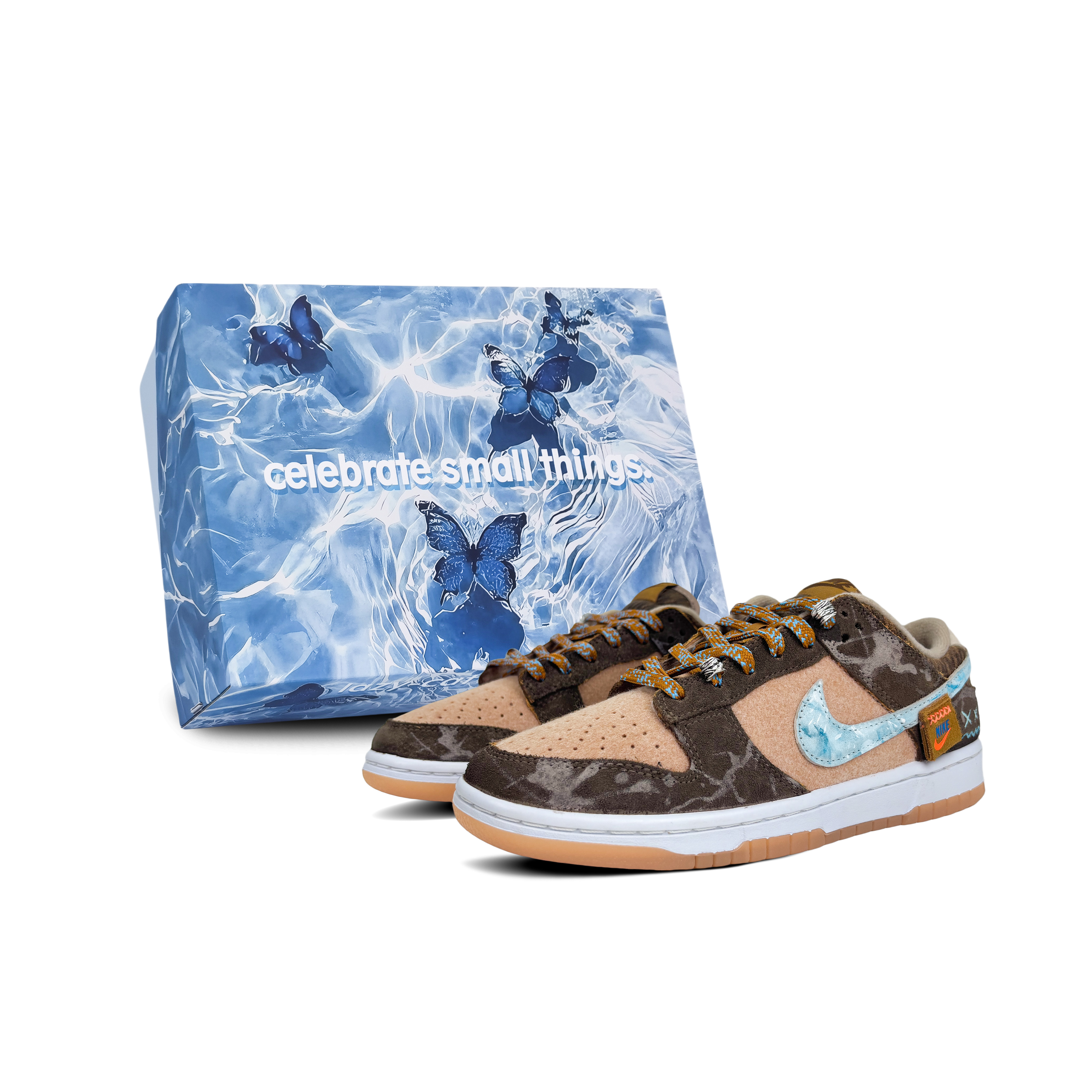 

Nike Кроссовки для скейтбординга Dunk Anti Slip, износостойкие, низкие, мужские, темно-коричневые