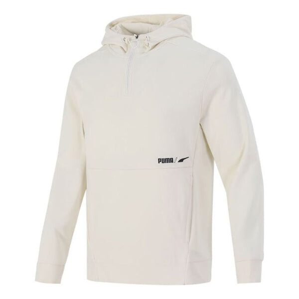 

Куртка half zip jacket 'white' Puma, белый