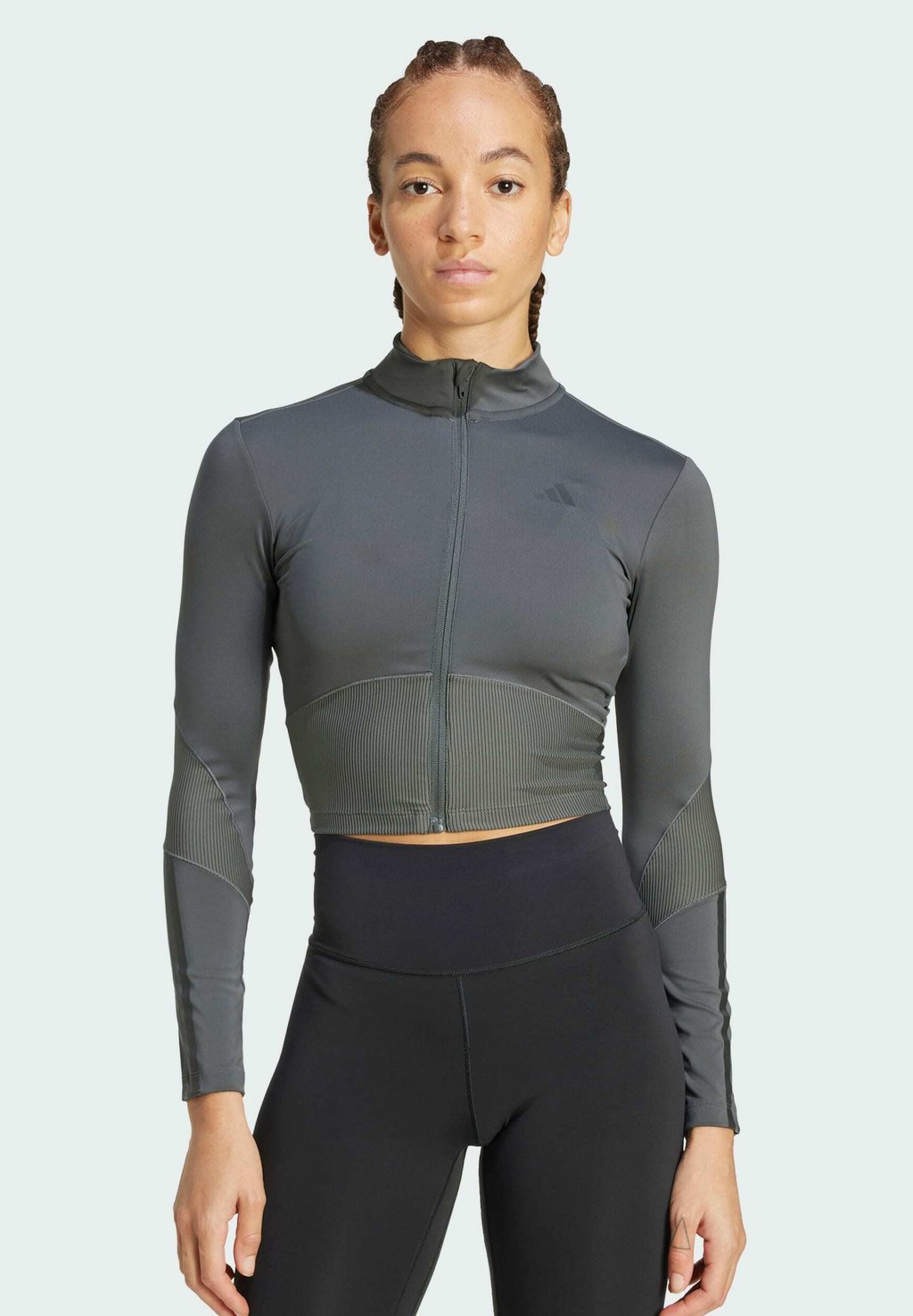 

Толстовка на молнии HYPERGLAM COVER UP Adidas Performance, серый
