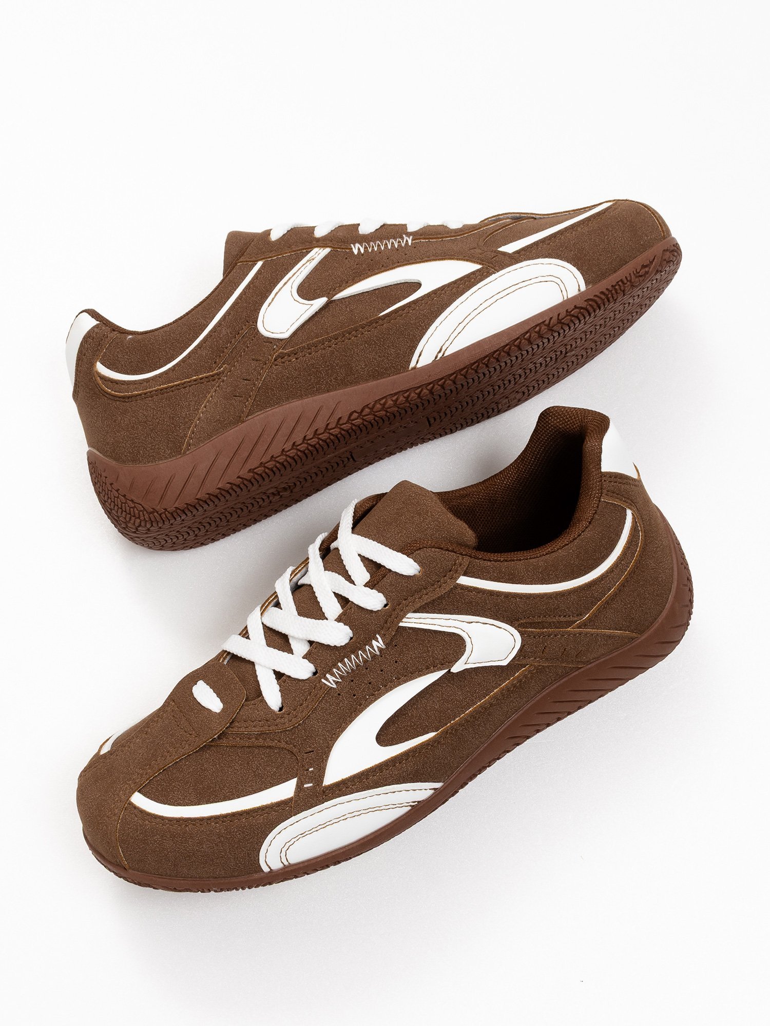 Низкие кроссовки SVEC SELECT, Suede Brown — фото 3