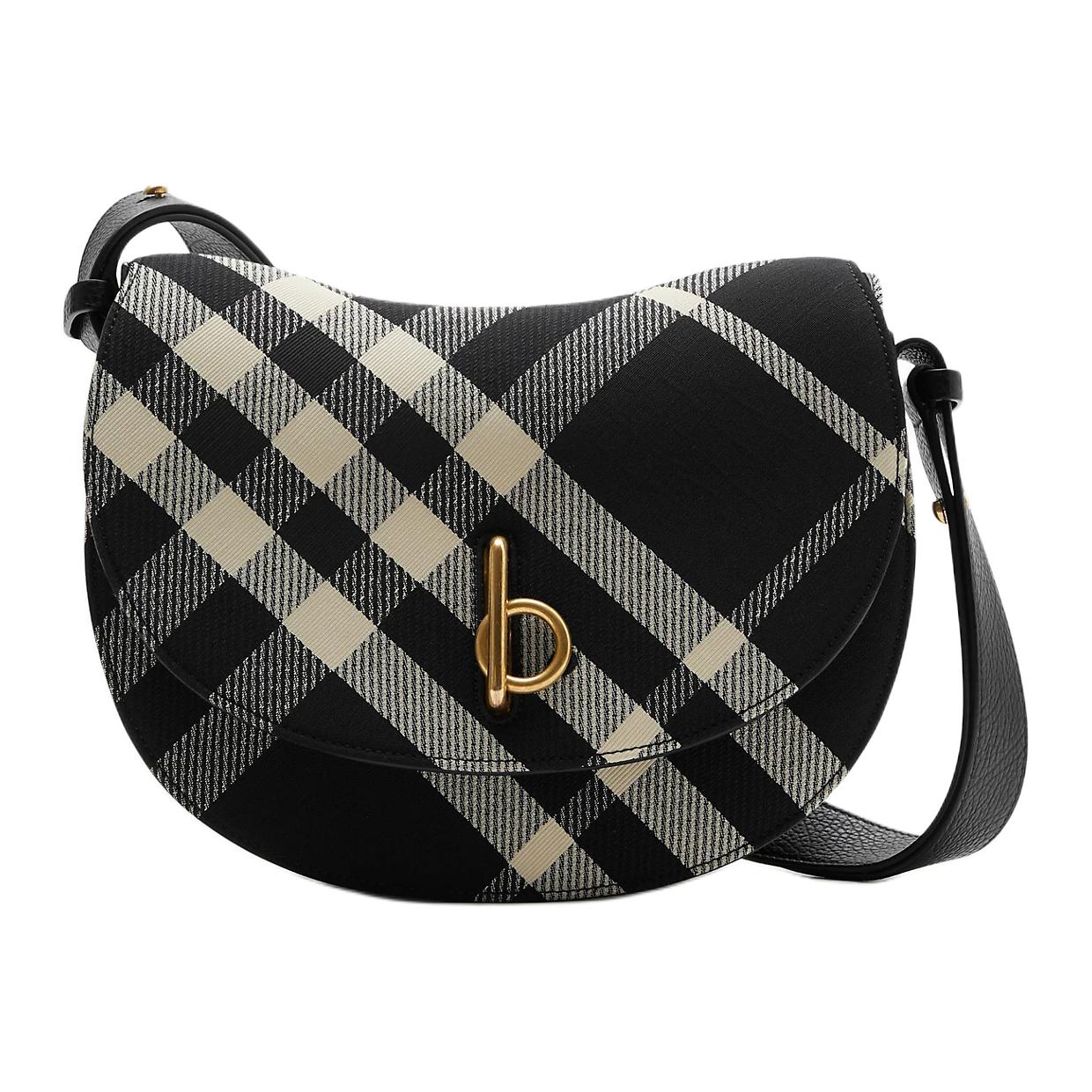 

Burberry Полиэстеровая женская сумка через плечо черная