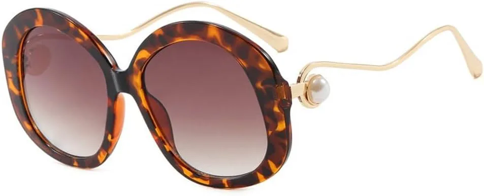 

Модные ретро круглые женские очки в оправе с жемчужными вставками, солнцезащитные очки в стиле ретро для женщин, защита от ультрафиолета UV400 TKKTLLT, C9