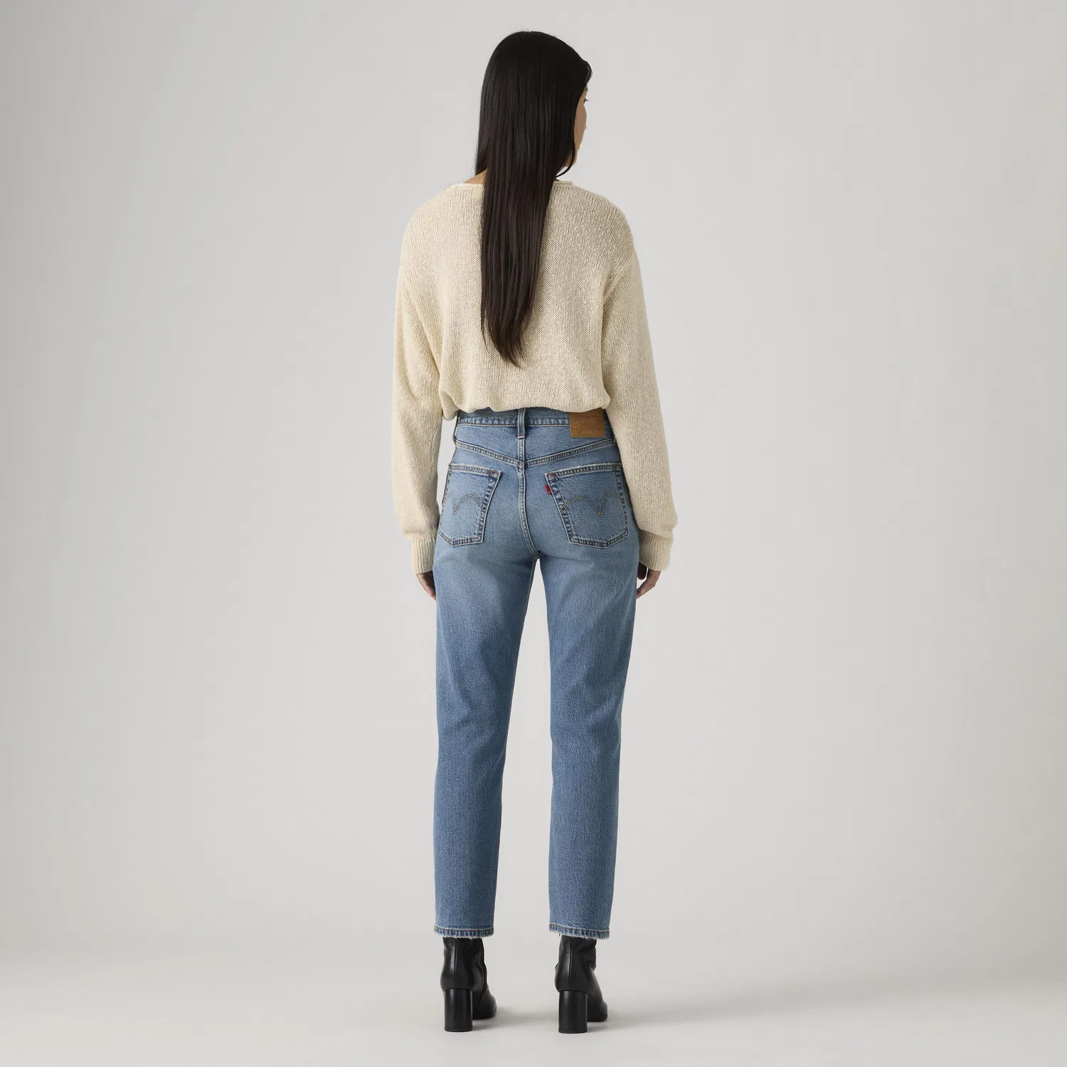 Женские укороченные легкие джинсы 501 Original Levi's, Medium Wash — фото 3