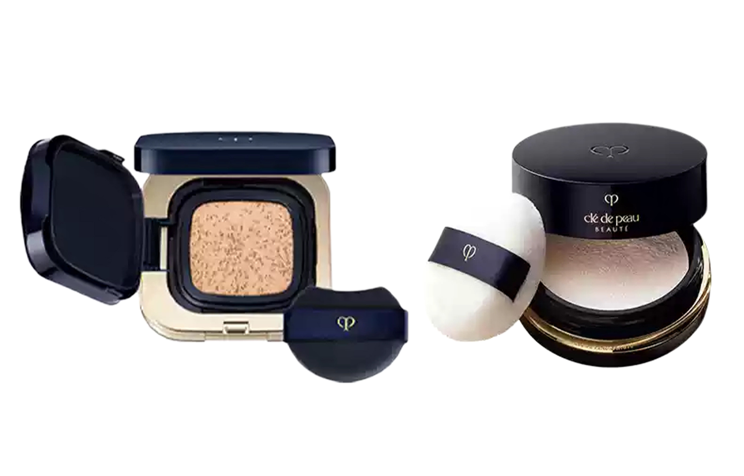 Пудра Square Air Cushion Water Glow Version Sheer Honey матовый натуральный макияж контроль жирного блеска 15г+26г Clé De Peau Beauté — фото 2
