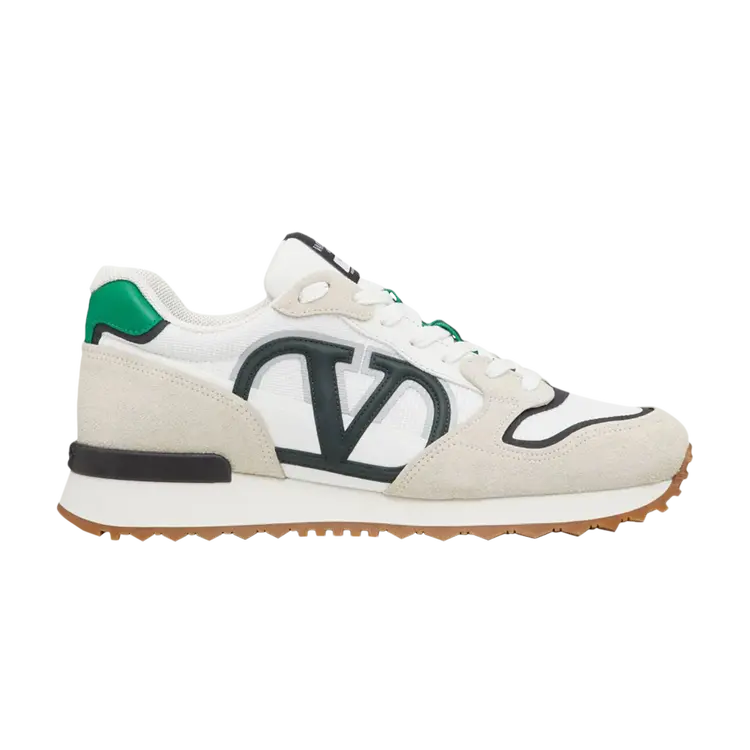 

Кроссовки Valentino V Logo Pace Sneaker 'Ice Green', белый