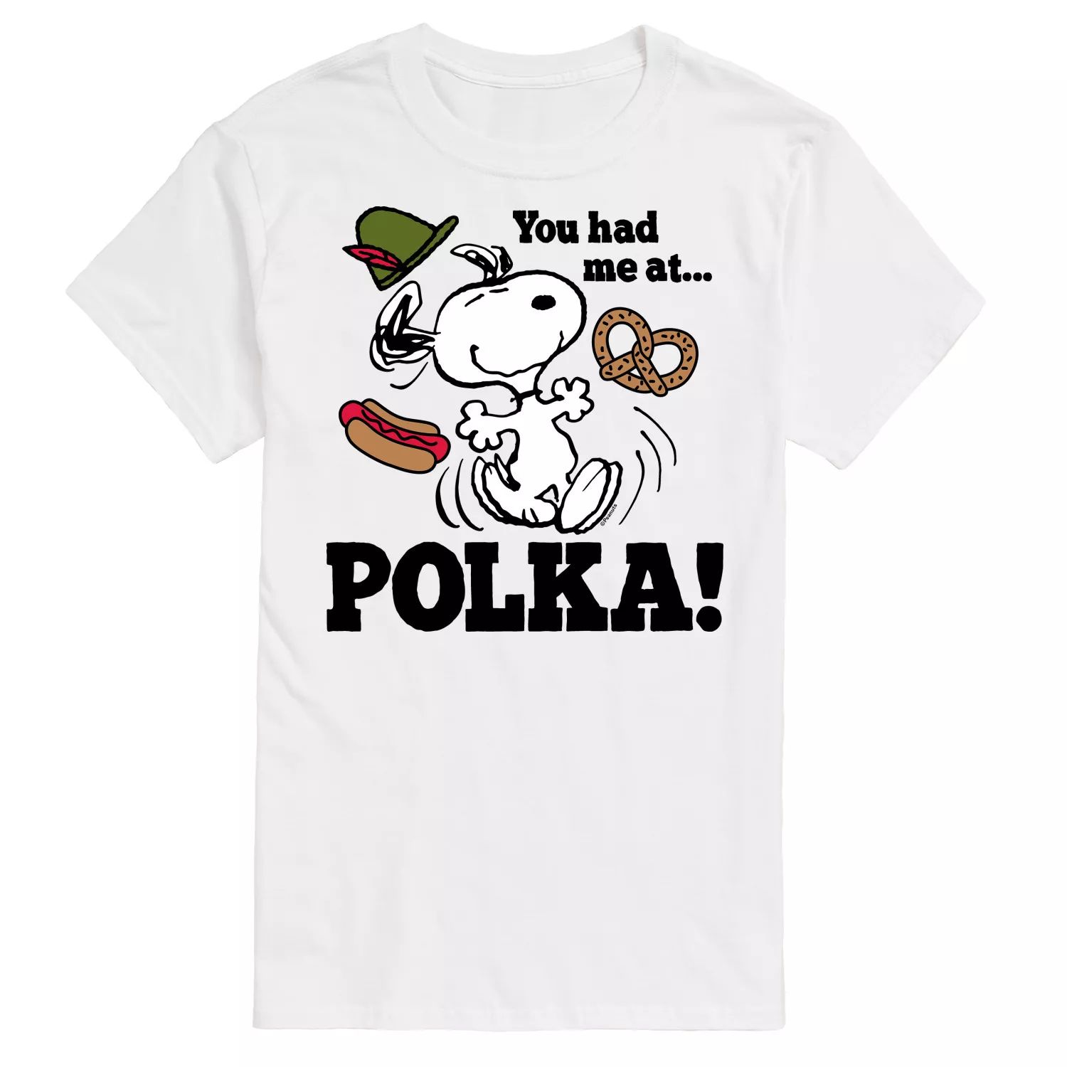 

Футболка Big & Tall Peanuts You Had Me At Polka с цветком Licensed Character, белый