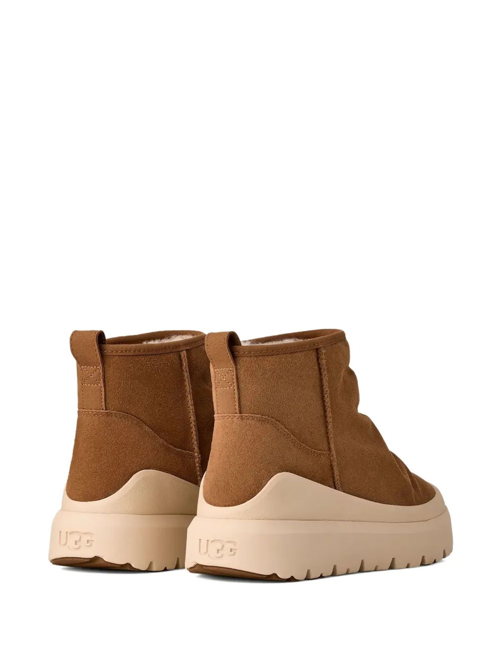 Мужские ботинки UGG Heritage Utility замшевые на платформе, коричнево-бежевый — фото 3
