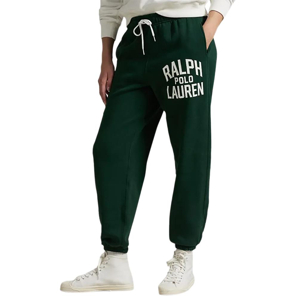 Спортивные штаны с принтом логотипа Polo Ralph Lauren, зеленый — фото 4