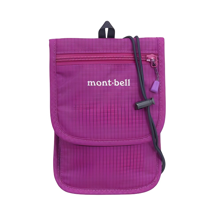 

MONTBELL Нейлоновый кошелёк унисекс тёмно-фиолетовый с красным, Dark Purple Red