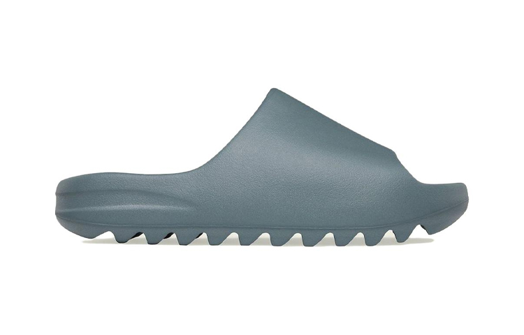 Adidas Originals Yeezy Slides Slate Marine, Темно-серый зеленый — фото 2
