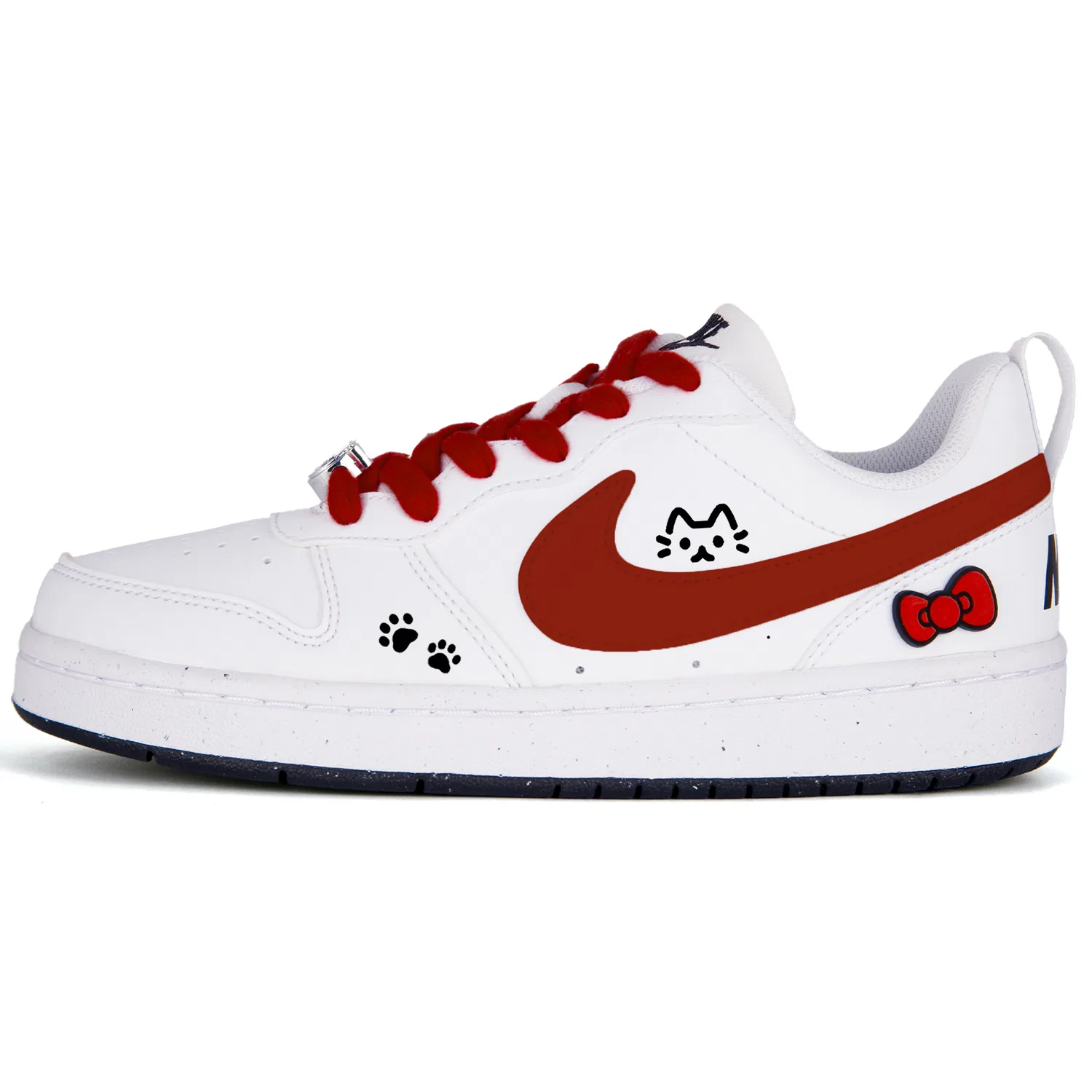 Кроссовки Court Borough Sweet Love Journal Leather, нескользящие, износостойкие, дышащие, низкие Nike, Red