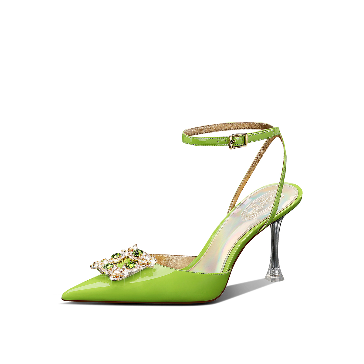 

Slide Women's Green, мюли женские Miss Left