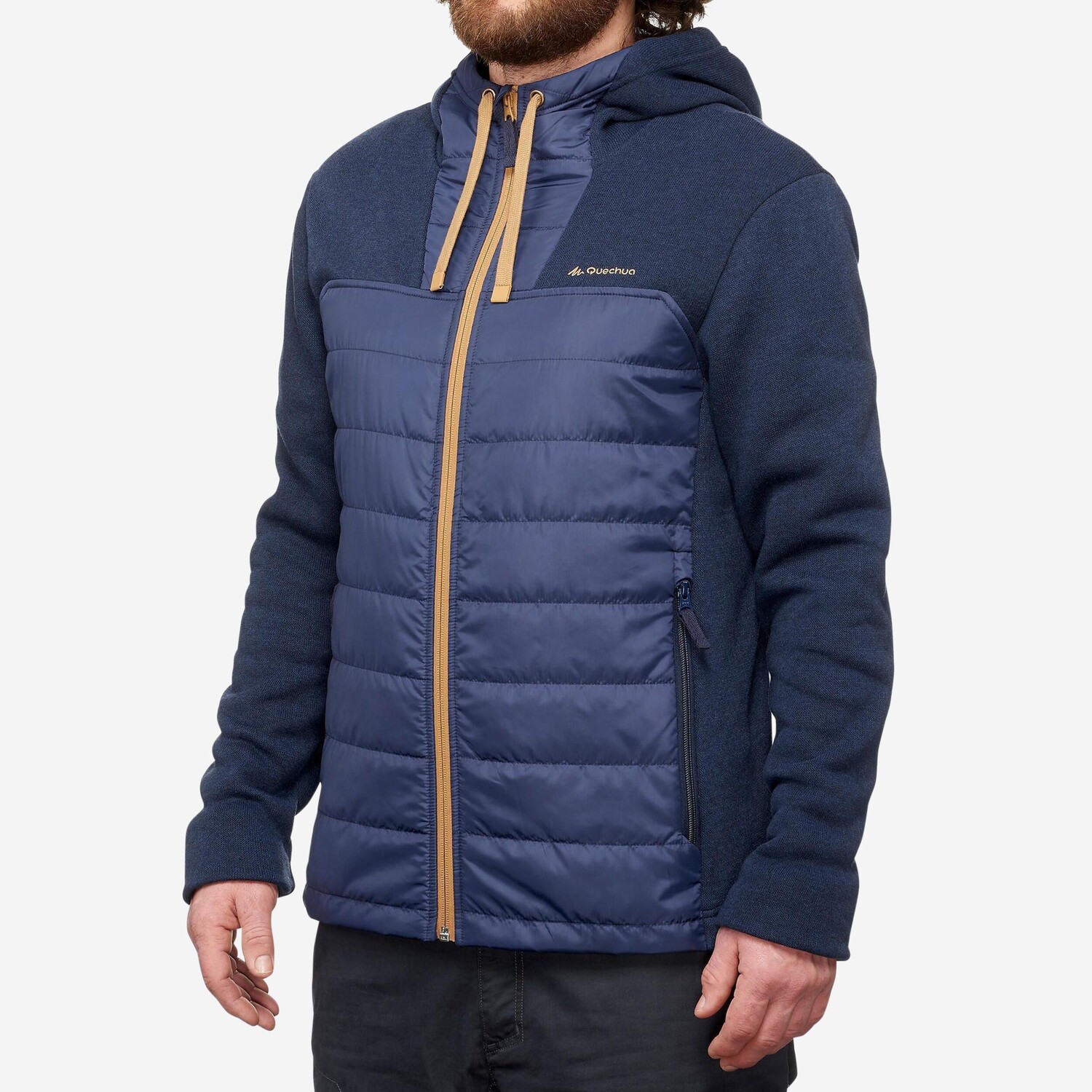 

Толстовка с капюшоном Decathlon NH100 Hybrid Hiking, синий