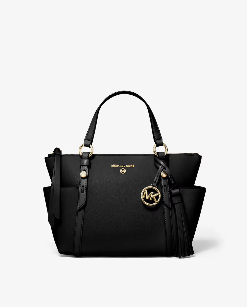 

Кожаная сумка через плечо Sullivan, трансформируемая в плечо Michael Michael Kors, черный