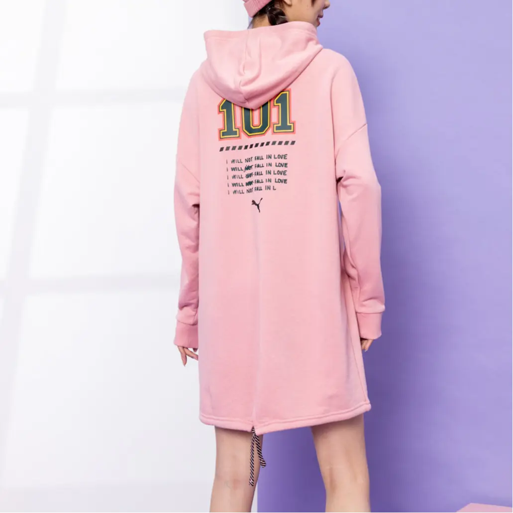 

Платье с длинными рукавами женское розовое Puma