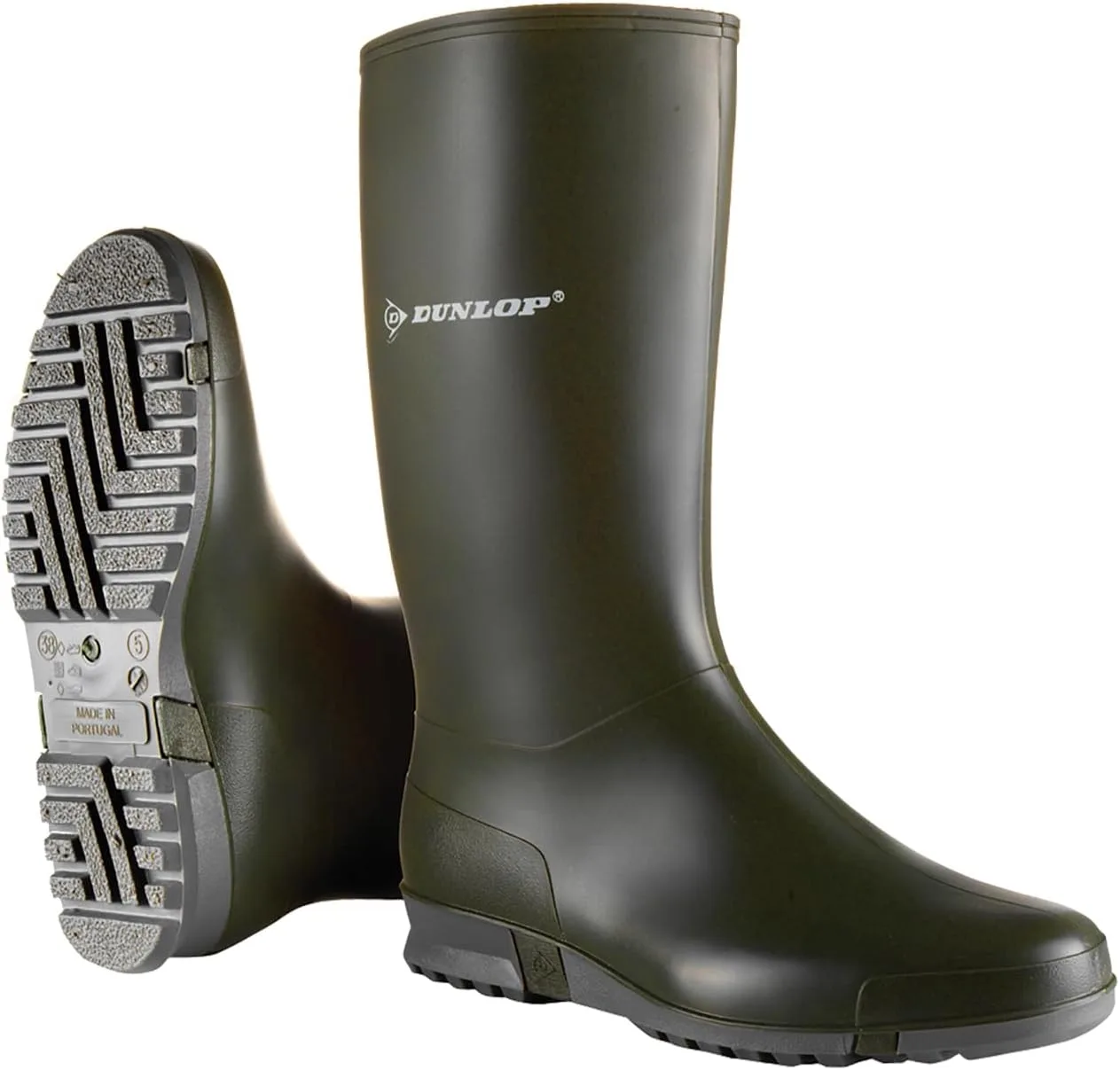 Резиновые сапоги Dunlop Sport, зеленые