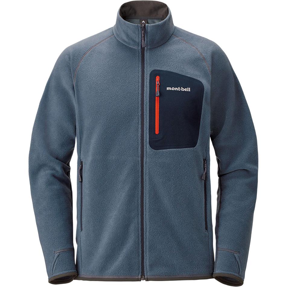 

Куртка мужская Stand Collar Moderate Others MONTBELL, серый синий/stbl