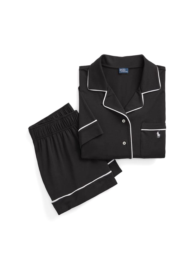 

Пижама с короткими рукавами комплект пижамы Polo Ralph Lauren, цвет espresso