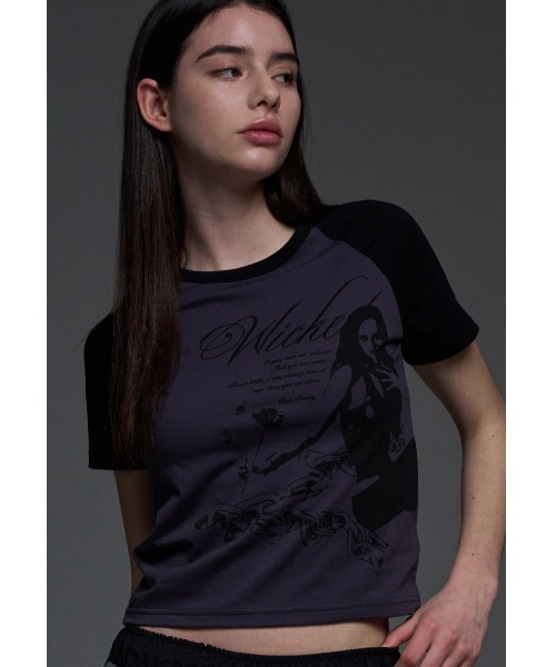 

Футболка с рукавом реглан, стандартный крой, бренд Fancy Club, черный