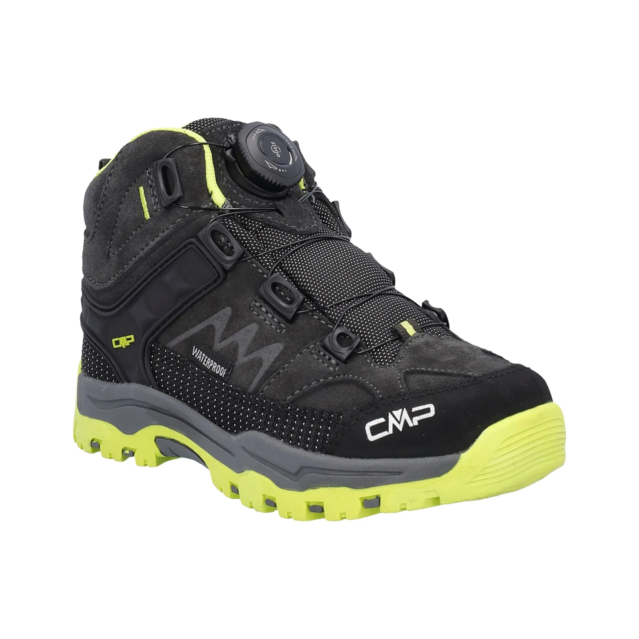 

Уличная обувь CMP "KIDS KIRUNA MID FITGO TREKKING SHOES WP", водонепроницаемая, цвет Piombo-Acido