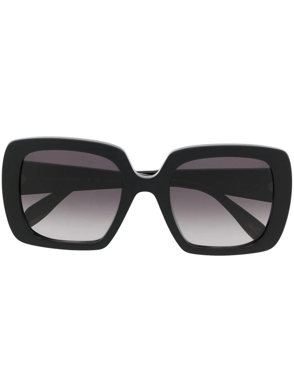 

Солнцезащитные очки в прямоугольной оправе с логотипом Alexander McQueen Eyewear, черный