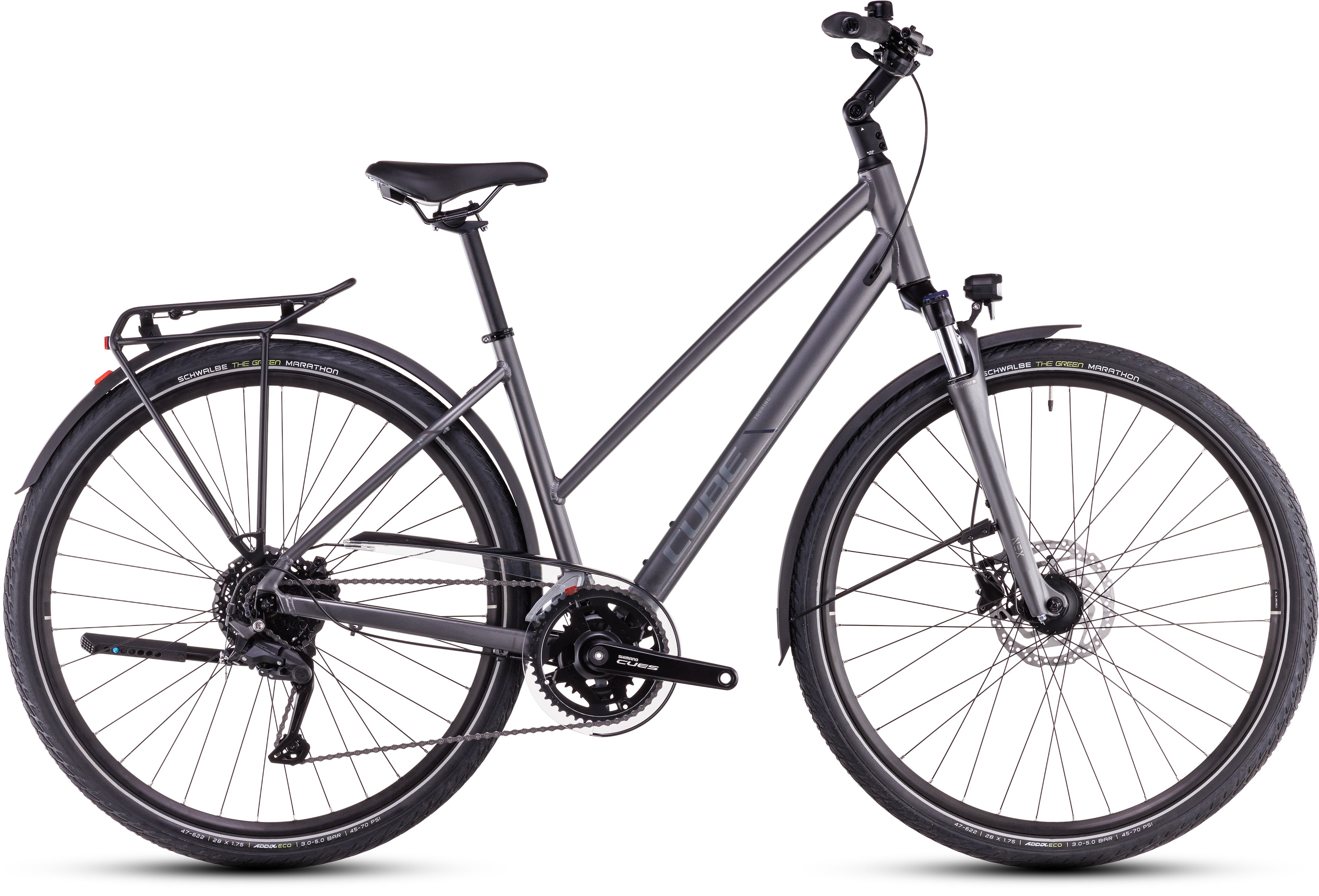 

Треккинговый велосипед Cube Touring Pro Trapez slabgrey´n´metal (2025)