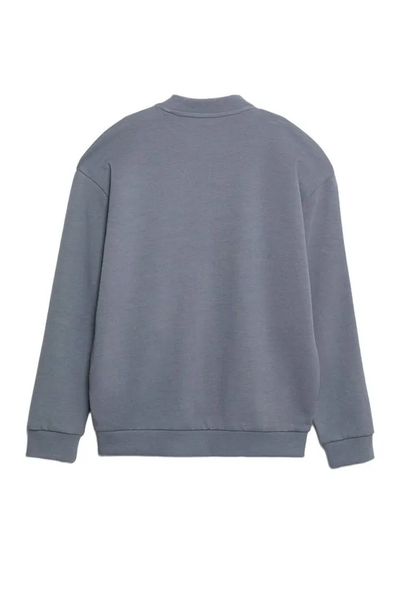 Толстовка на молнии из плотного трикотажа Marks & Spencer, Air Force Blue — фото 2
