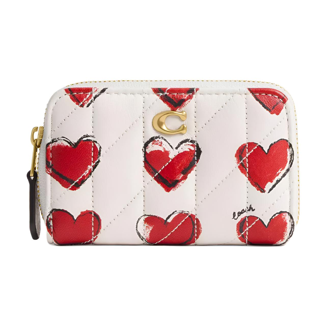 

Кожаный картхолдер Essential Small Women's Brass & Chalk COACH, Brass & Chalk