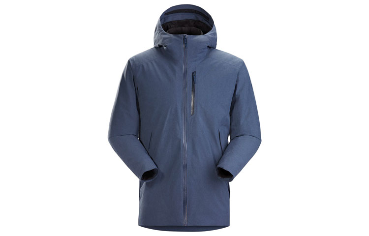 Водонепроницаемая, ветрозащитная, дышащая и теплая ветровка Arcteryx, Kingfisher Heather Blue/Gray — фото 3