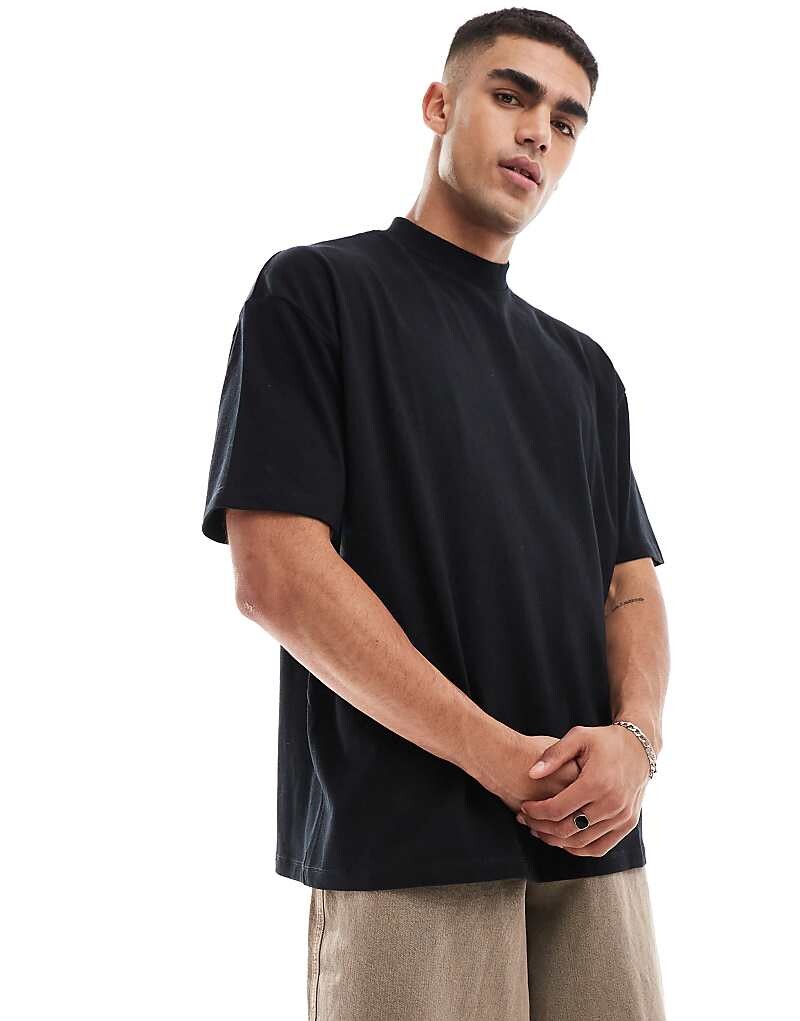 

ASOS DESIGN Essential — футболка оверсайз с высоким воротником плотностью 240 г/м²