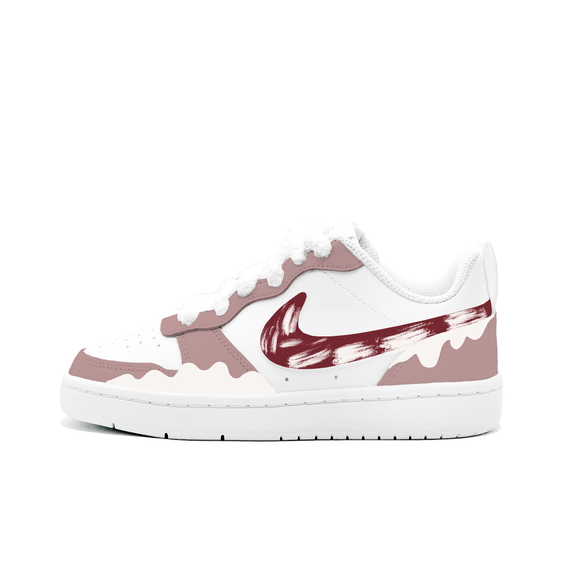 

Court Borough Kung Fu Rabbit персиковый крем нескользящий амортизирующий износостойкий низкий Nike, коричневый