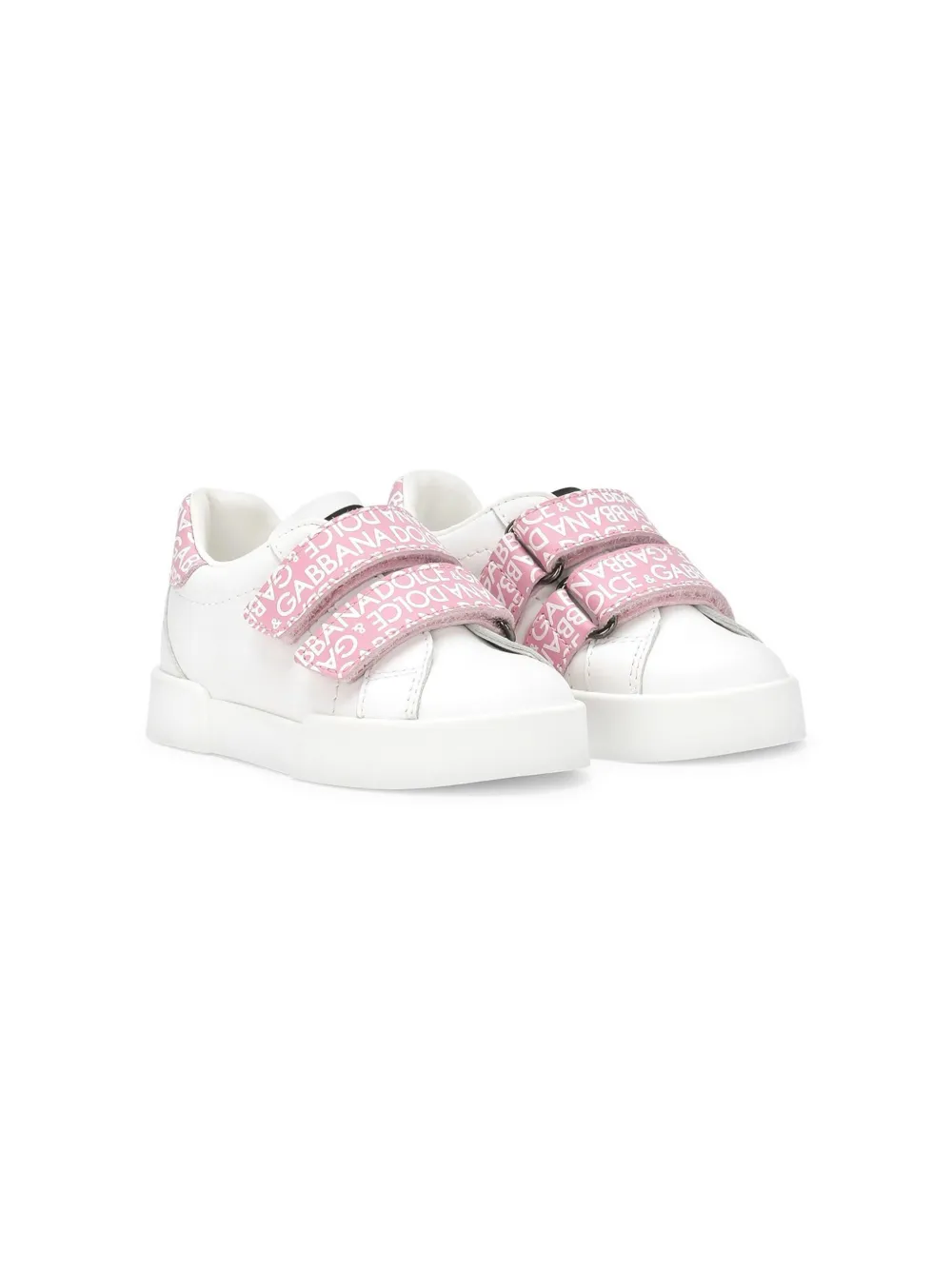 

Кроссовки Portofino на липучках Dolce & Gabbana Kids, белый