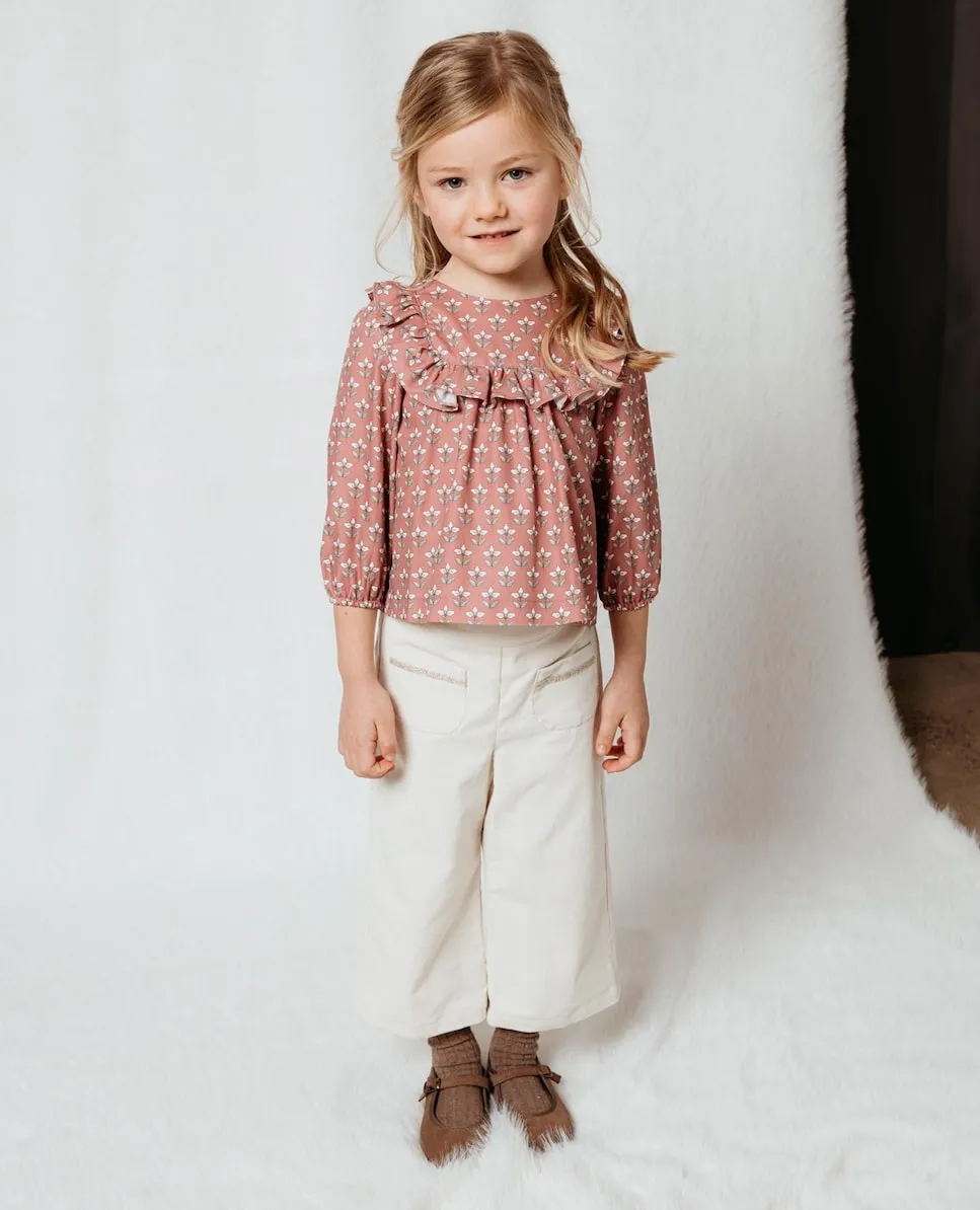 

Детские хлопковые брюки Fina Ejerique, бежевый