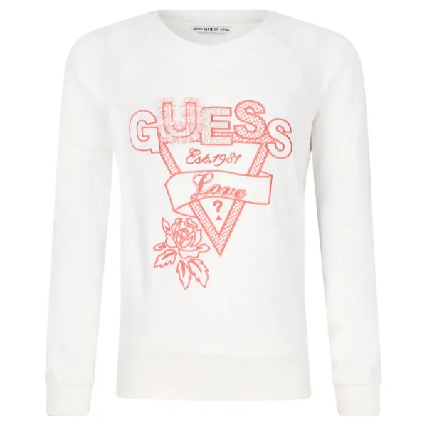 

Толстовка обычного кроя Guess, белый