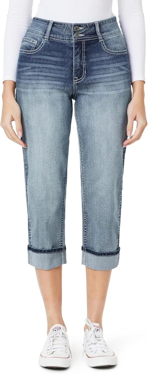 

Angels Forever Young Women's Everflex Curvy Skinny Bling 23.5" укороченные джинсы