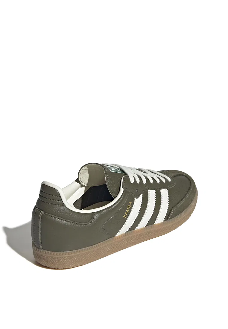 Кроссовки, повседневные, Samba OG, Adidas, белый/хаки — фото 3