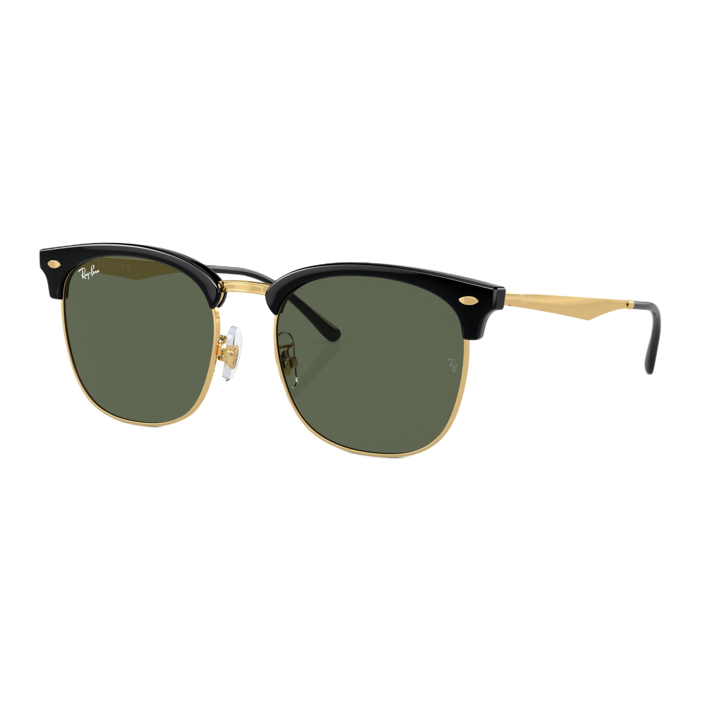 

RayBan Золотые унисекс солнцезащитные очки в стиле броулайн, Gold
