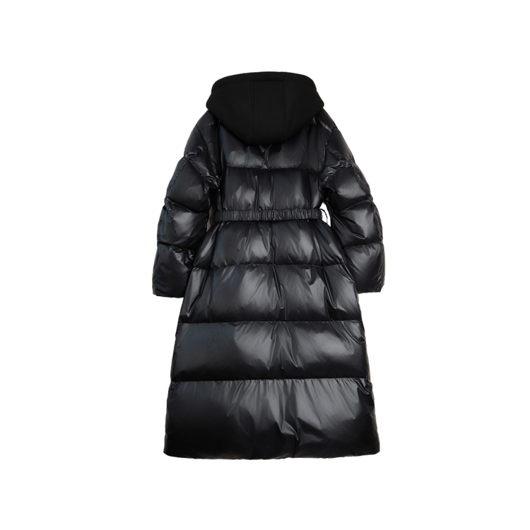 

ELLE Пуховик женский черный с капюшоном утепленный