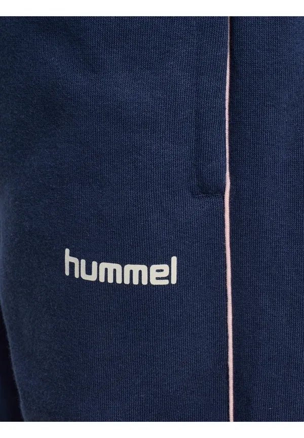 Тренировочные штаны Hummel Hmljr piping tracksuit bottoms, сине-розовый — фото 4